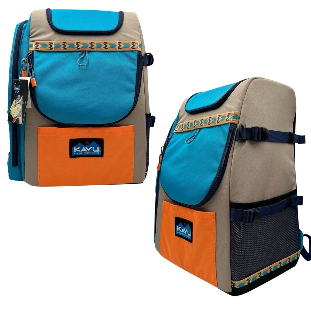 KAVU Pacific Rimshot Disc Golf Bag Padded Frisbee Holder Backpack - Jamboree